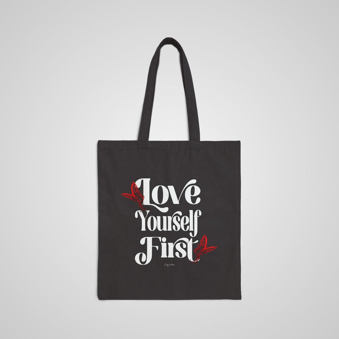 Love Yourself First Canvas Tote Bag