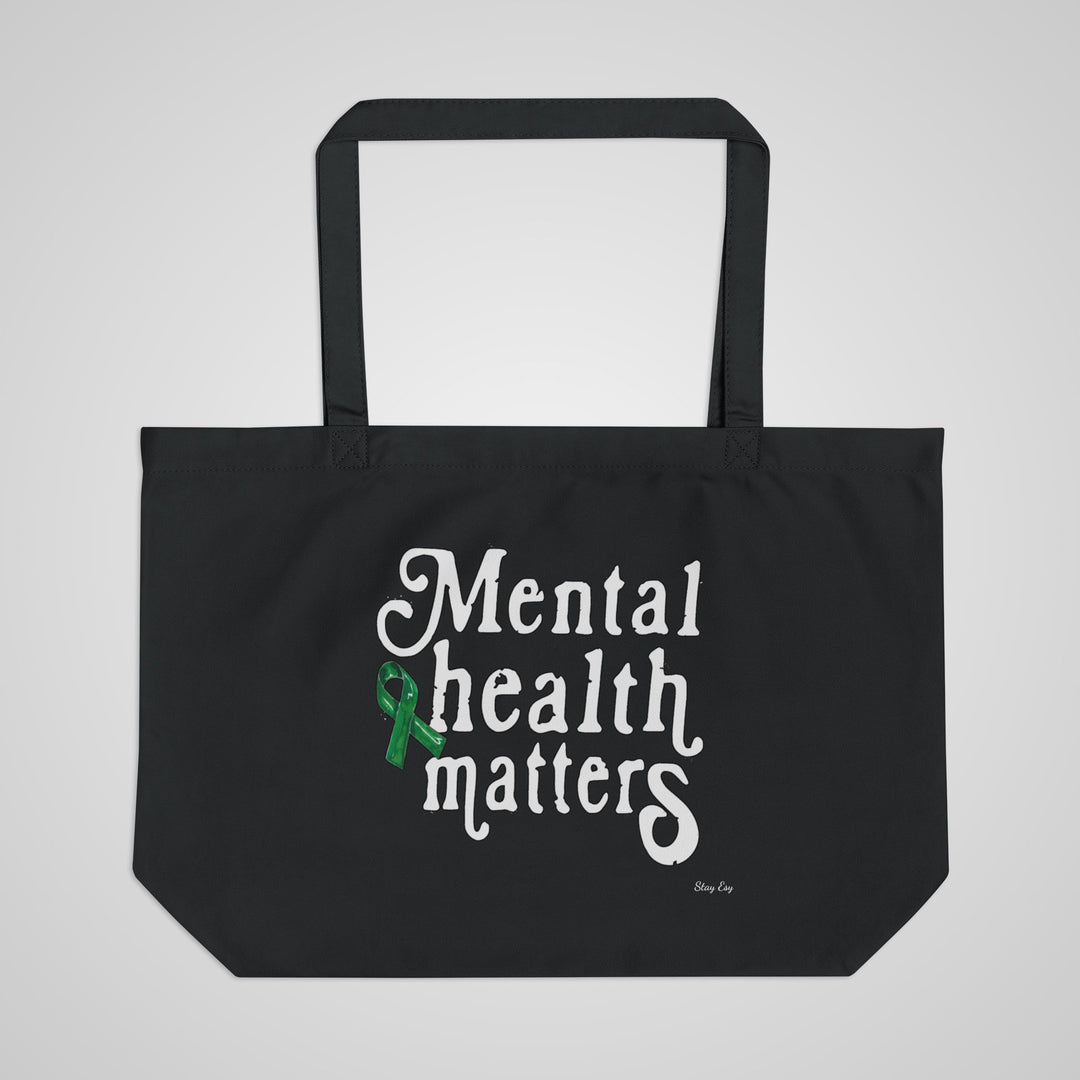 Mental Health Matters Eco Tote — Large Canvas Awareness Bag