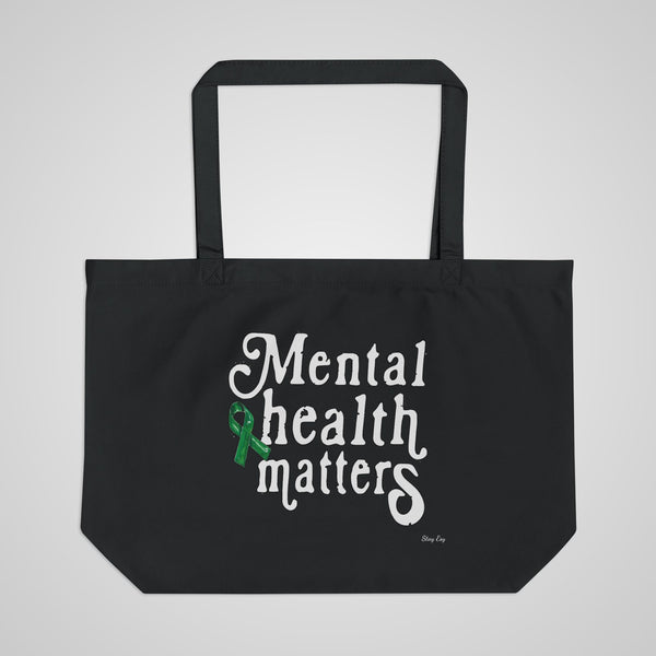 Mental Health Matters Eco Tote — Large Canvas Awareness Bag