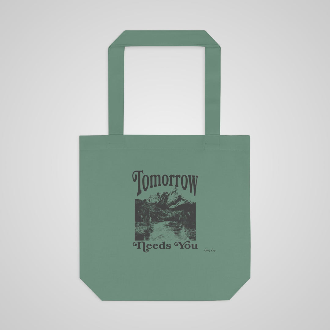 Tote Bag — "Tomorrow Needs You" Vintage Mountain Eco Tote