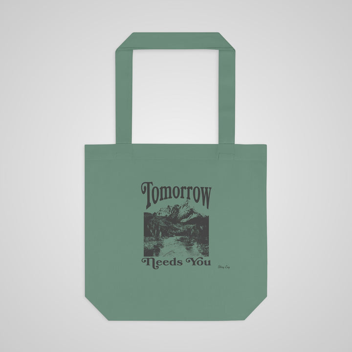 Tote Bag — "Tomorrow Needs You" Vintage Mountain Eco Tote