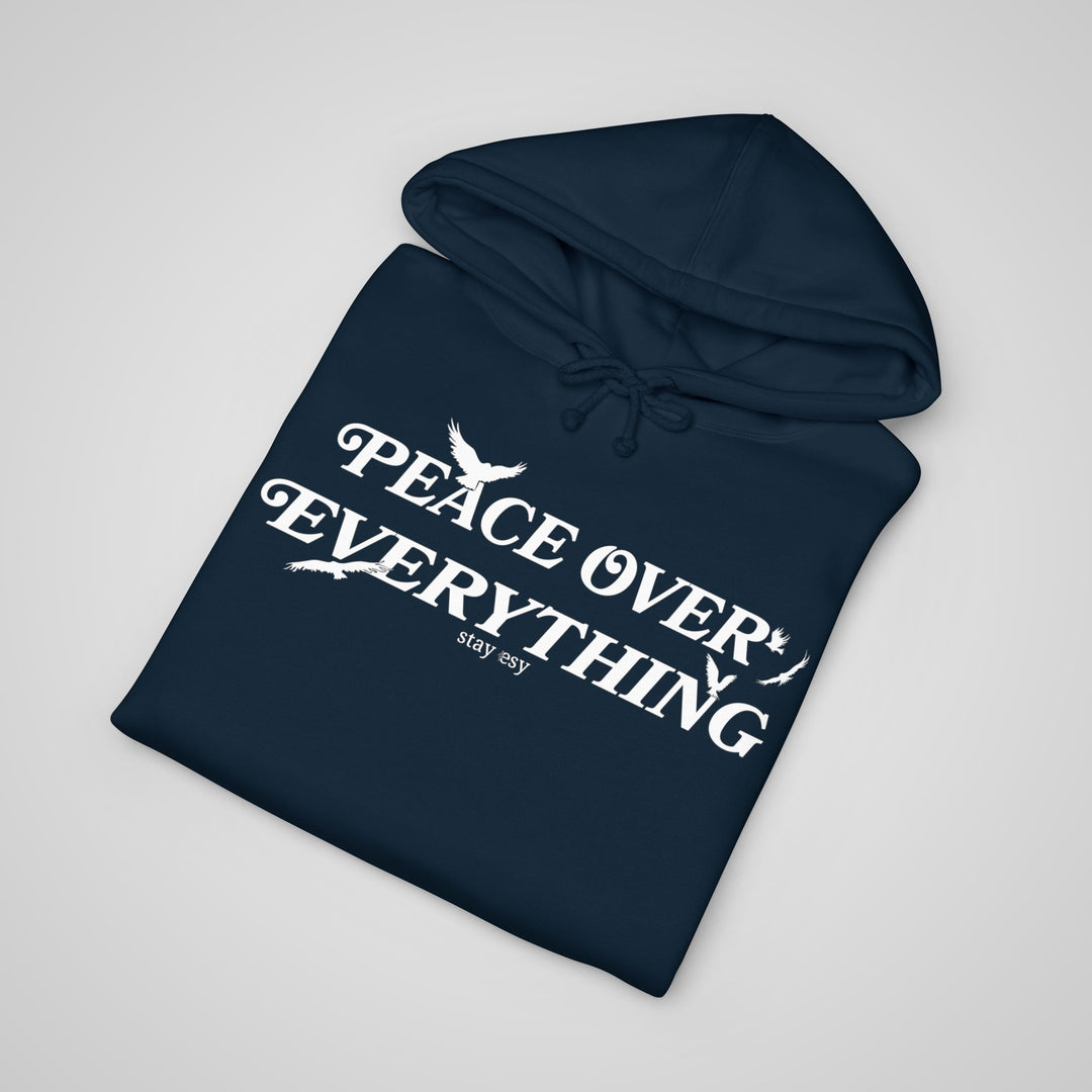 Peace Over Everything - Heavyweight Hoodie With Sleeve Design
