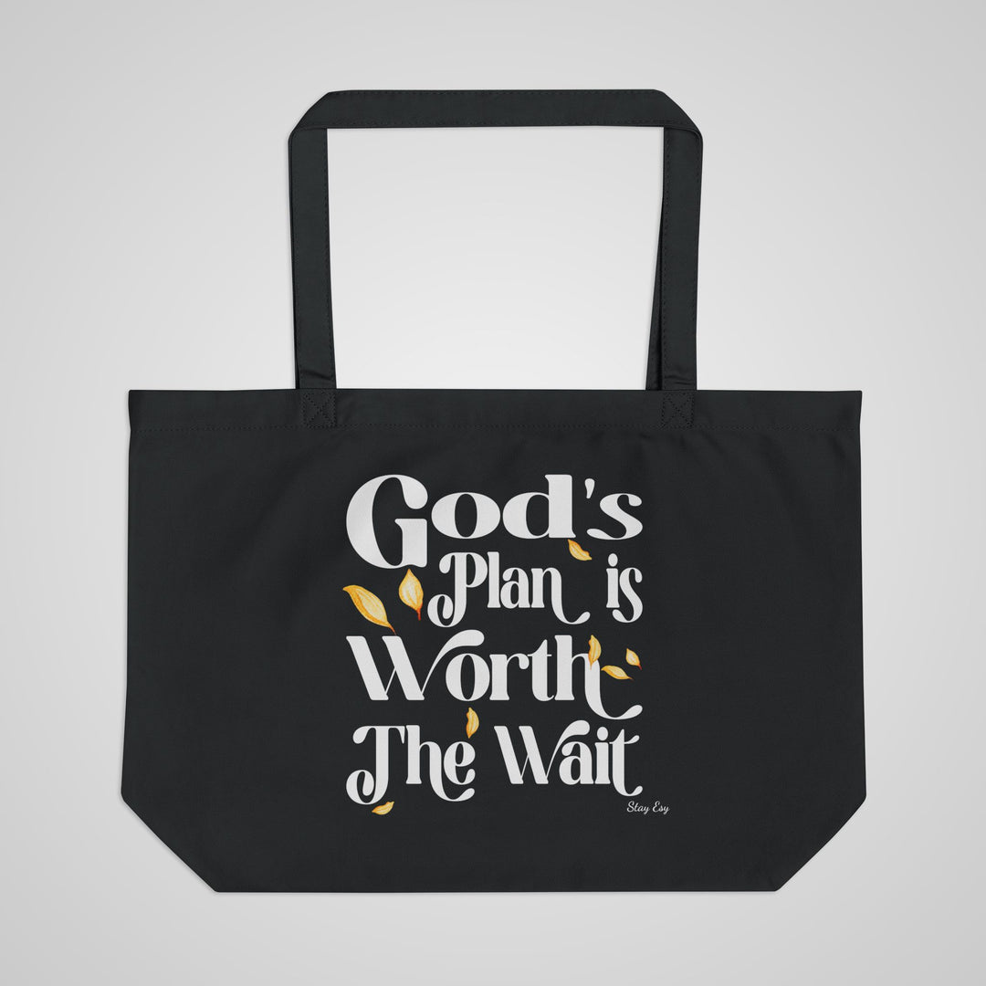 Large Eco Tote — "God&