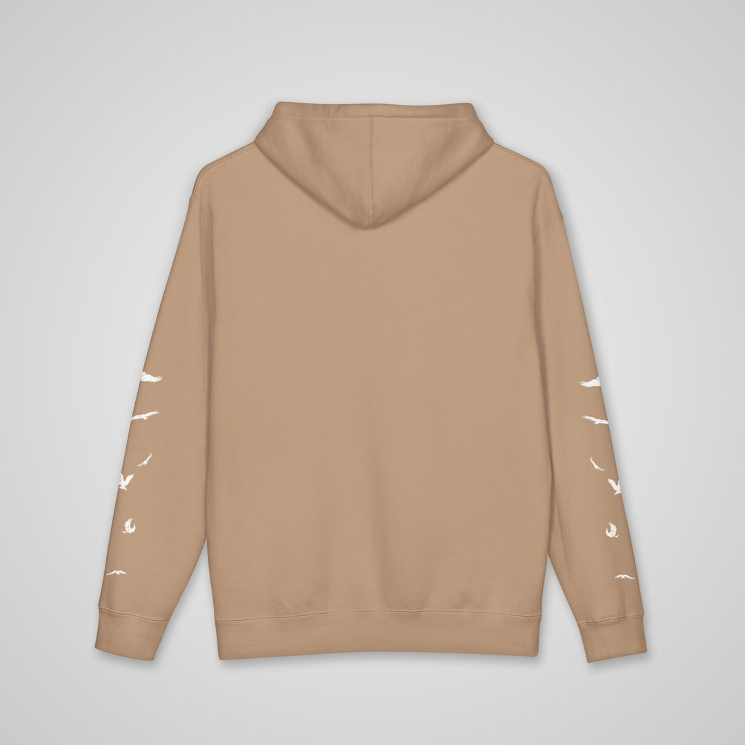 Peace Over Everything - Heavyweight Hoodie With Sleeve Design