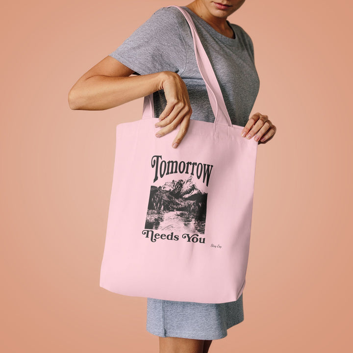 Tote Bag — "Tomorrow Needs You" Vintage Mountain Eco Tote
