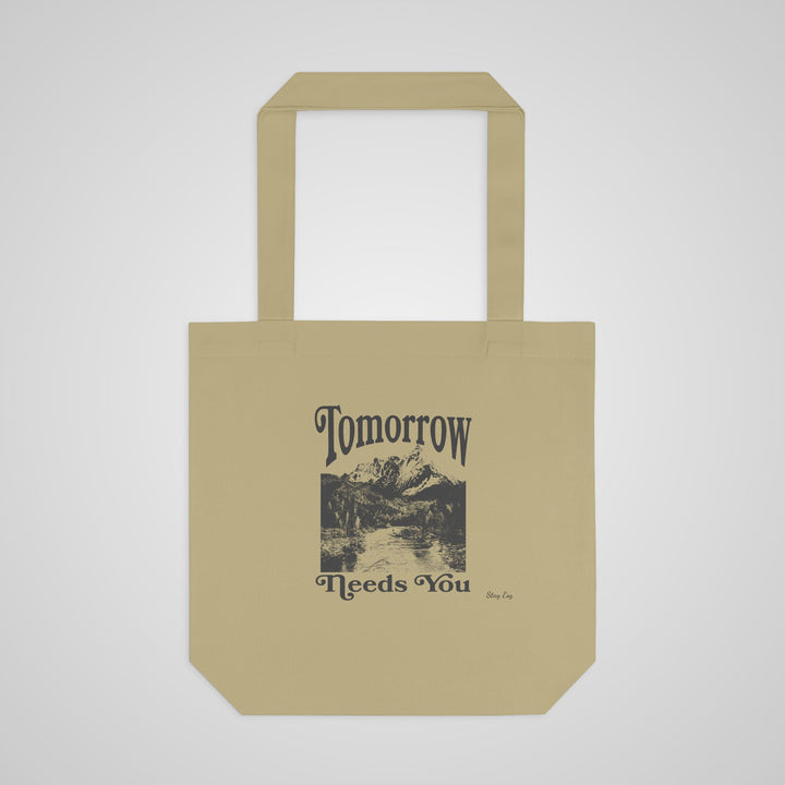 Tote Bag — "Tomorrow Needs You" Vintage Mountain Eco Tote