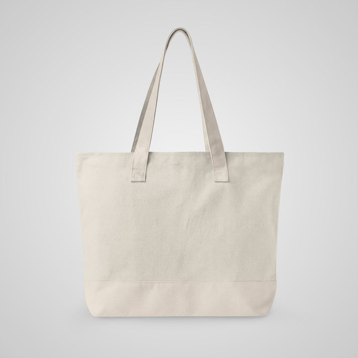 Inner Peace Canvas Tote — Zippered Eco-Friendly Beach &amp; Market Bag