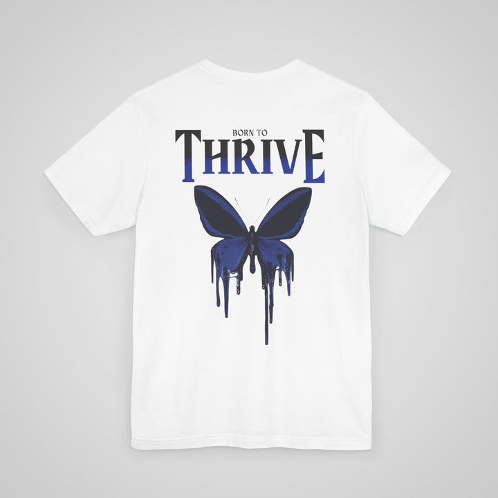 Born To Thrive Butterfly Tshirt Mental Health Clothing Unisex