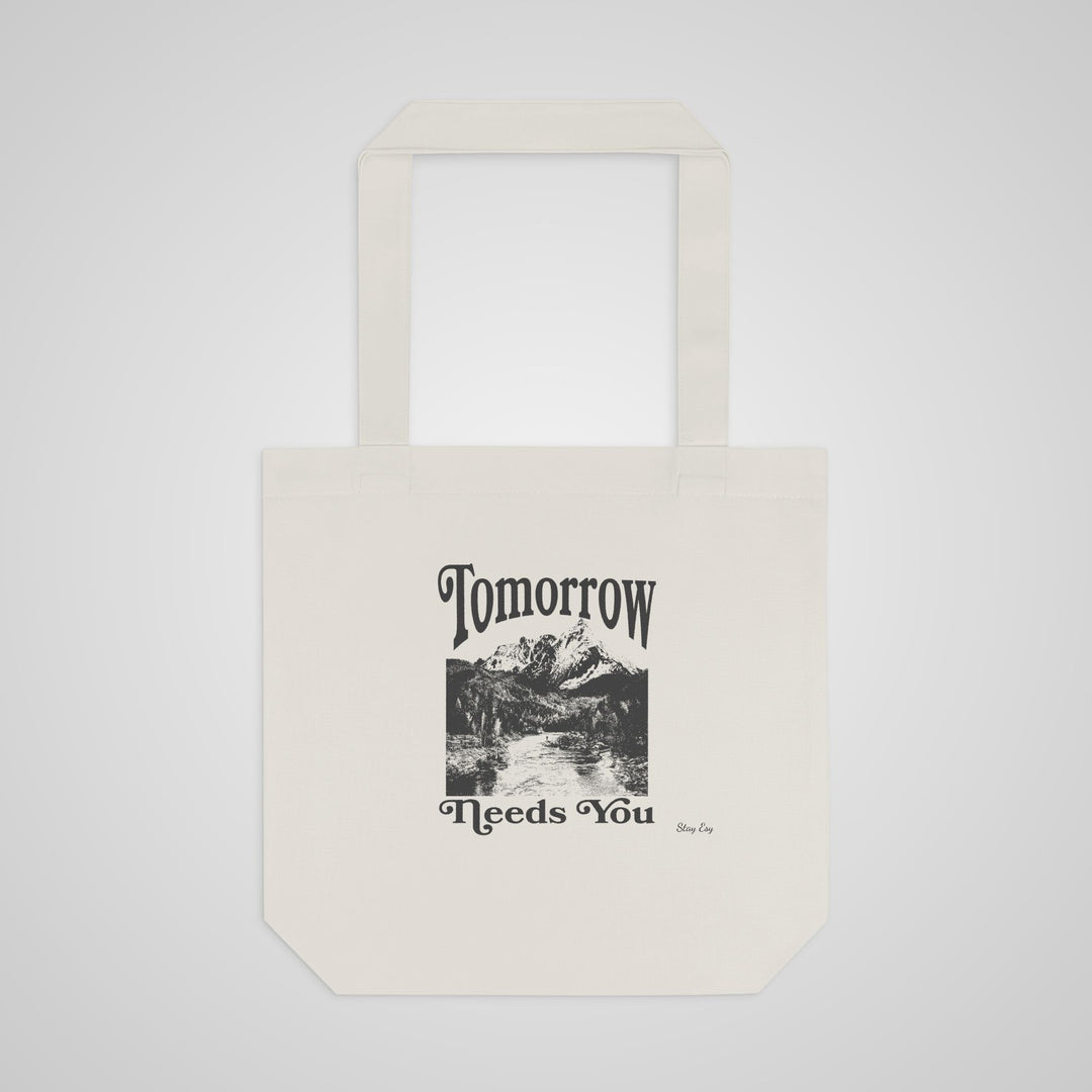 Tote Bag — "Tomorrow Needs You" Vintage Mountain Eco Tote