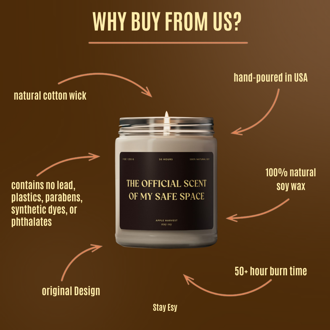 The Official Scent of My Safe Space - "Apple Harvest" Scented Candle