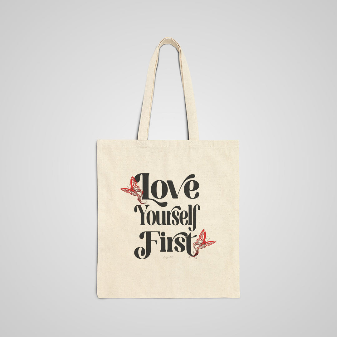 Love Yourself First Canvas Tote Bag