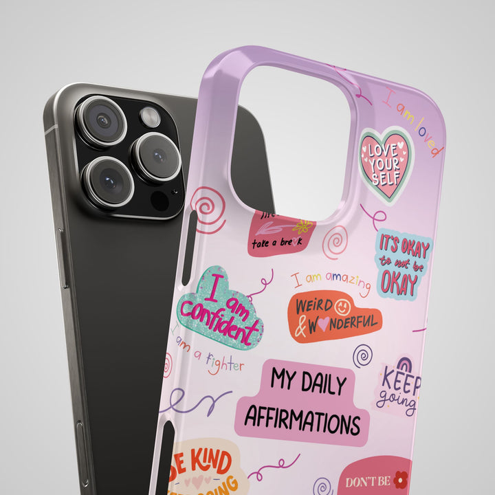 Daily Affirmations iPhone Case - Self Love Reminders