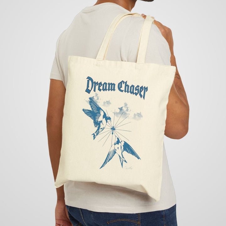 Dream Chaser Natural Canvas Tote Bag