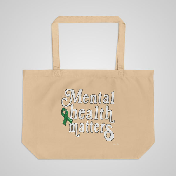 Mental Health Matters Eco Tote — Large Canvas Awareness Bag