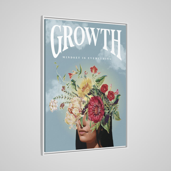 Growth Mindset Is Everything Framed Canvas Wall Art | Stay Esy