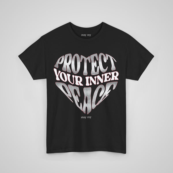 Protect Your Inner Peace "Heart Shape" T-shirt