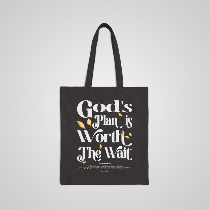 God's Plan Is Worth The Wait Tote Bag