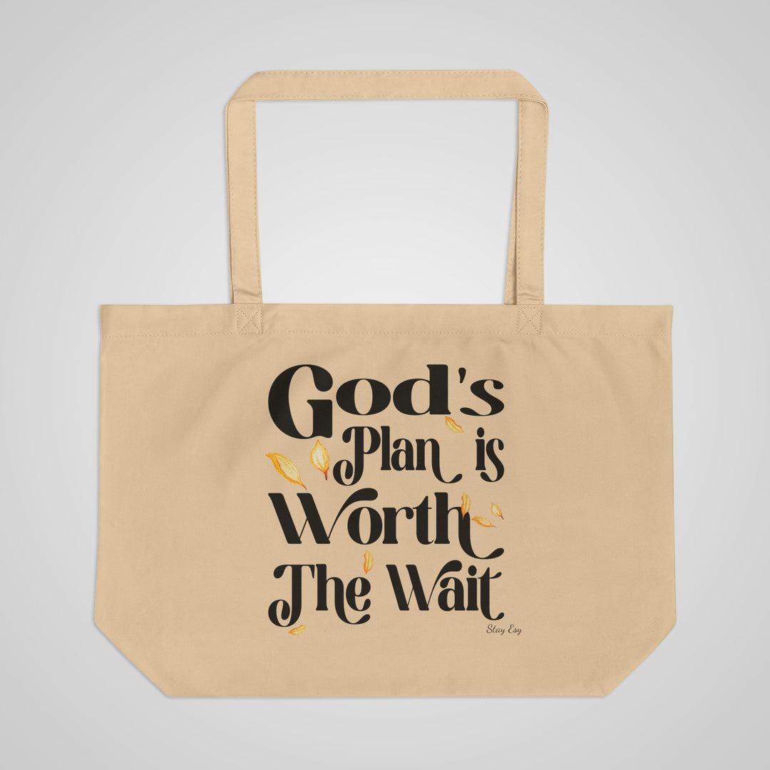 Large Eco Tote — "God&