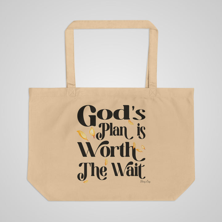 Large Eco Tote — "God&