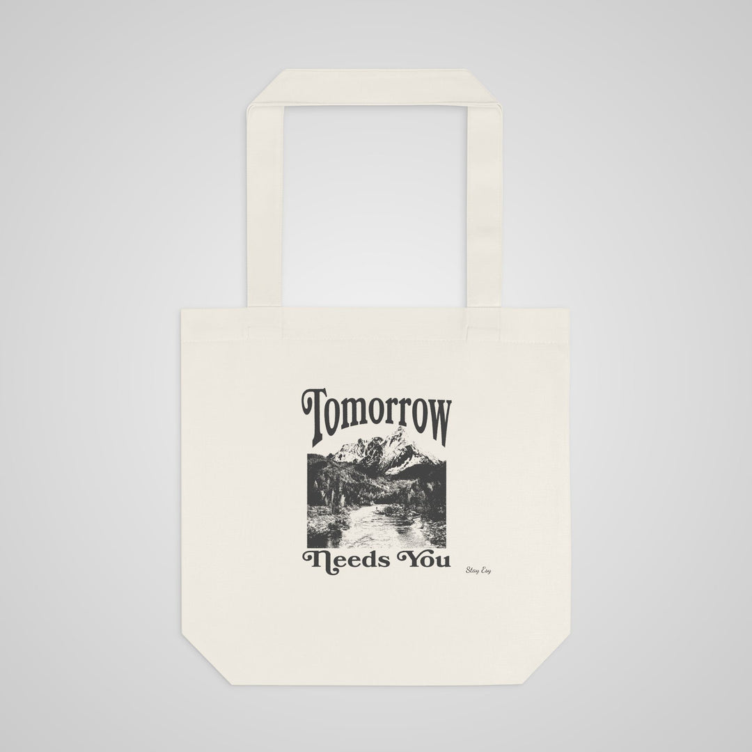 Tote Bag — "Tomorrow Needs You" Vintage Mountain Eco Tote