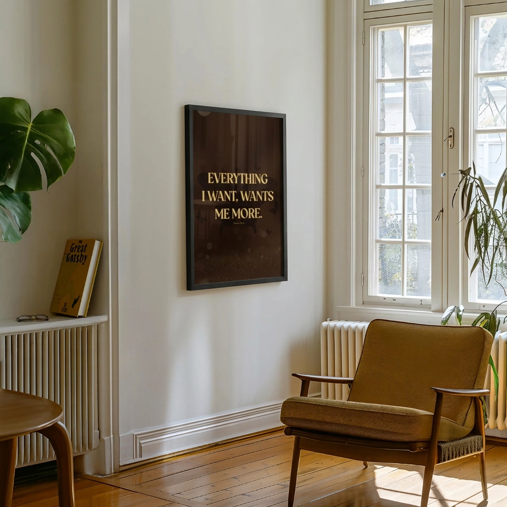 Everything I Want, Wants Me More - Wall Art