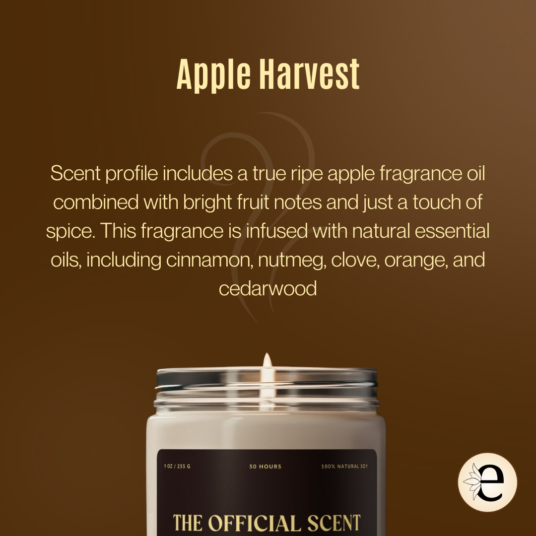 The Official Scent of My Safe Space - "Apple Harvest" Scented Candle