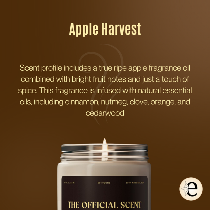 The Official Scent of My Safe Space - "Apple Harvest" Scented Candle
