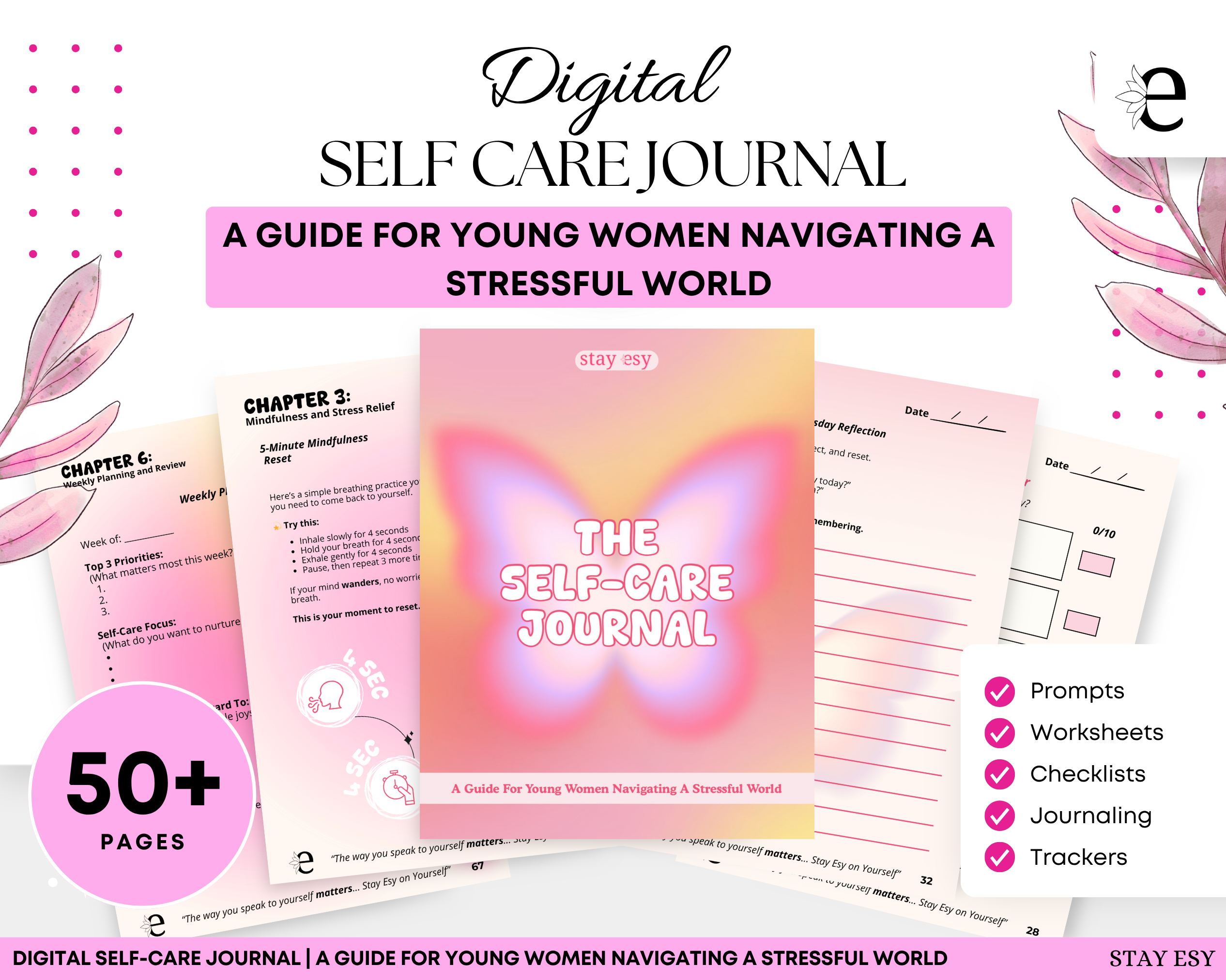 Digital Self-Care Journal for Young Women Navigating a Stressful World