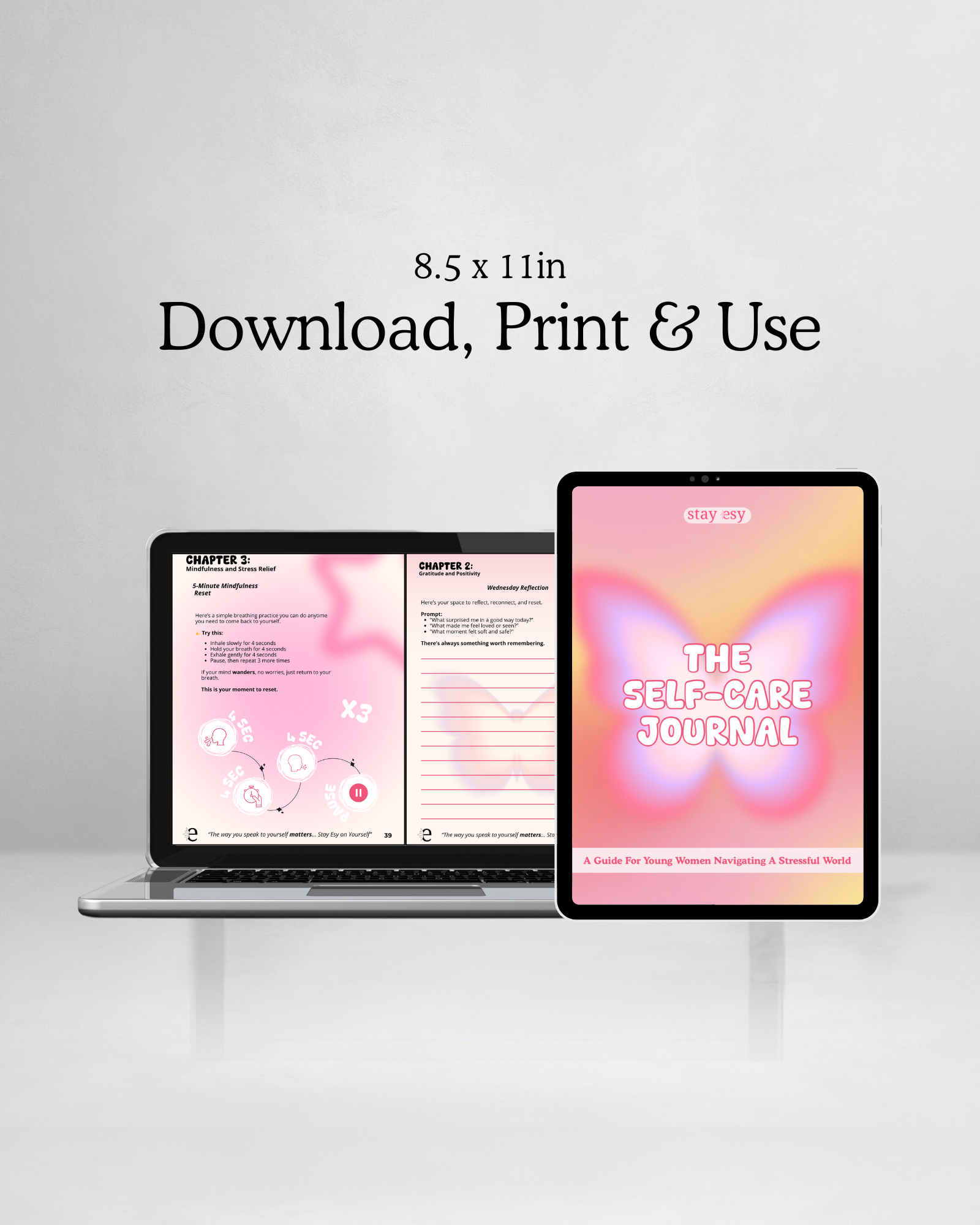 Digital Self-Care Journal for Young Women Navigating a Stressful World