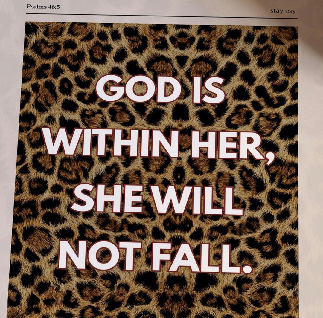 God is Within Her - Psalms 46:5 Wall Art