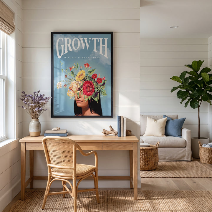 Growth Mindset Is Everything - Mental Health Wall Art
