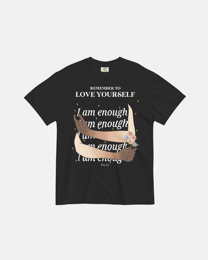 I Am Enough Affirmation - Heavyweight T-shirt