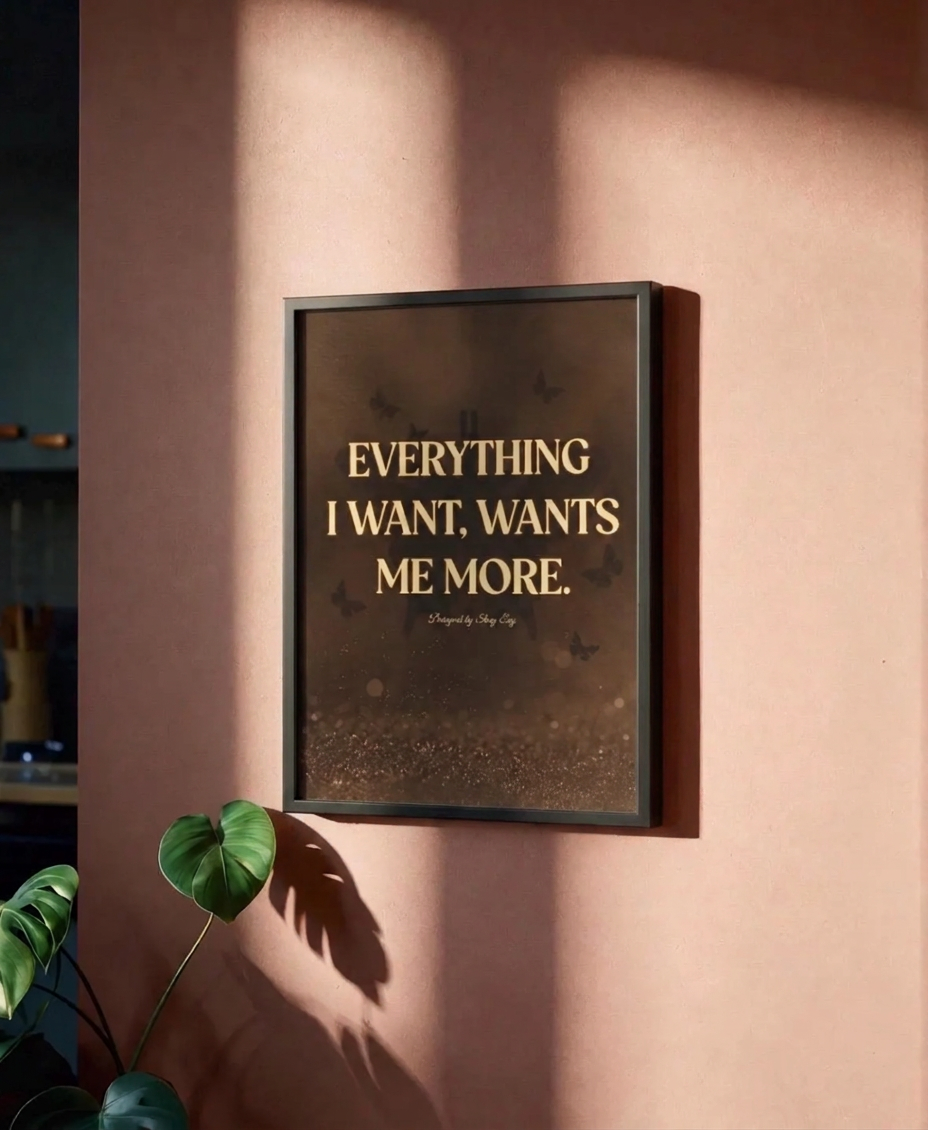 Everything I Want, Wants Me More - Wall Art