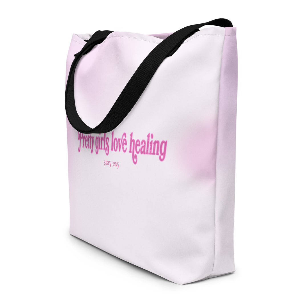 Pretty Girls Love Healing - Large Tote Bag