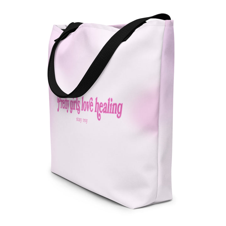 Pretty Girls Love Healing - Large Tote Bag