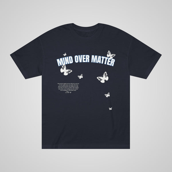 Front view of black mental health apparel promoting positivity and resilience

