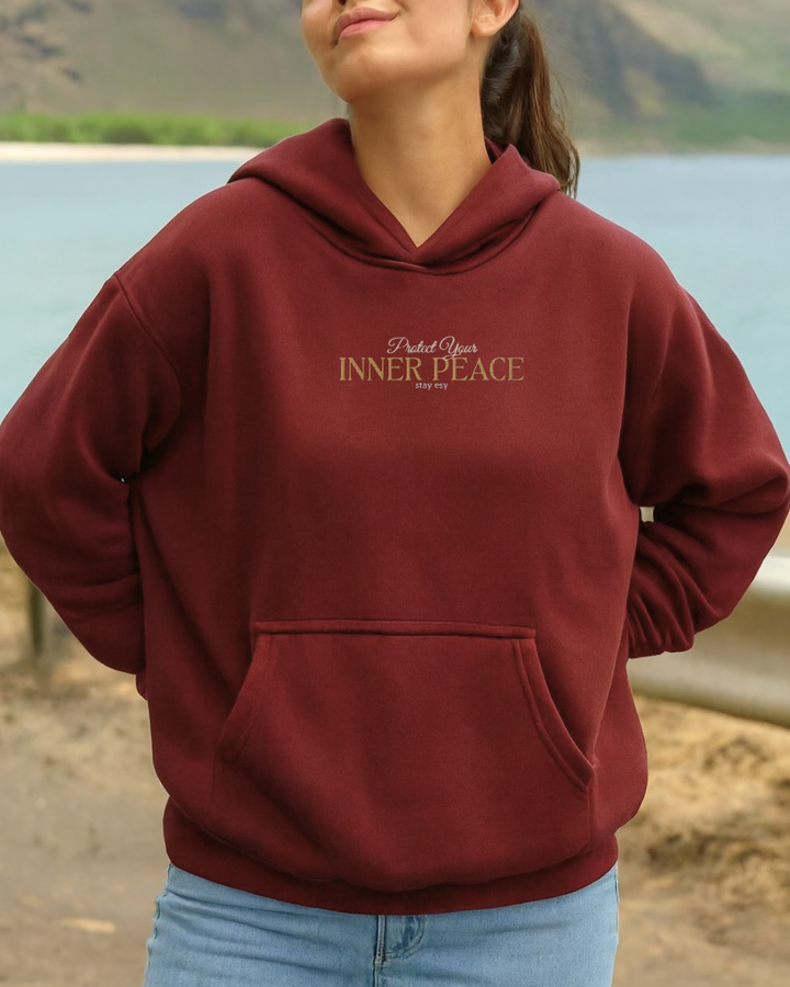 Protect Your Inner Peace - Embroidered Hoodie