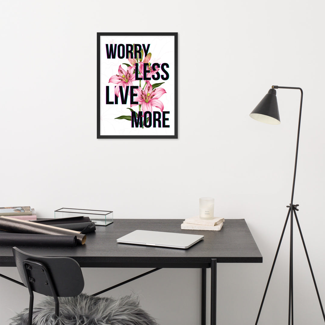 Worry Less Live More Wall Art