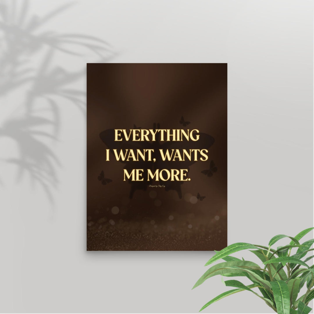 Motivational poster with text &