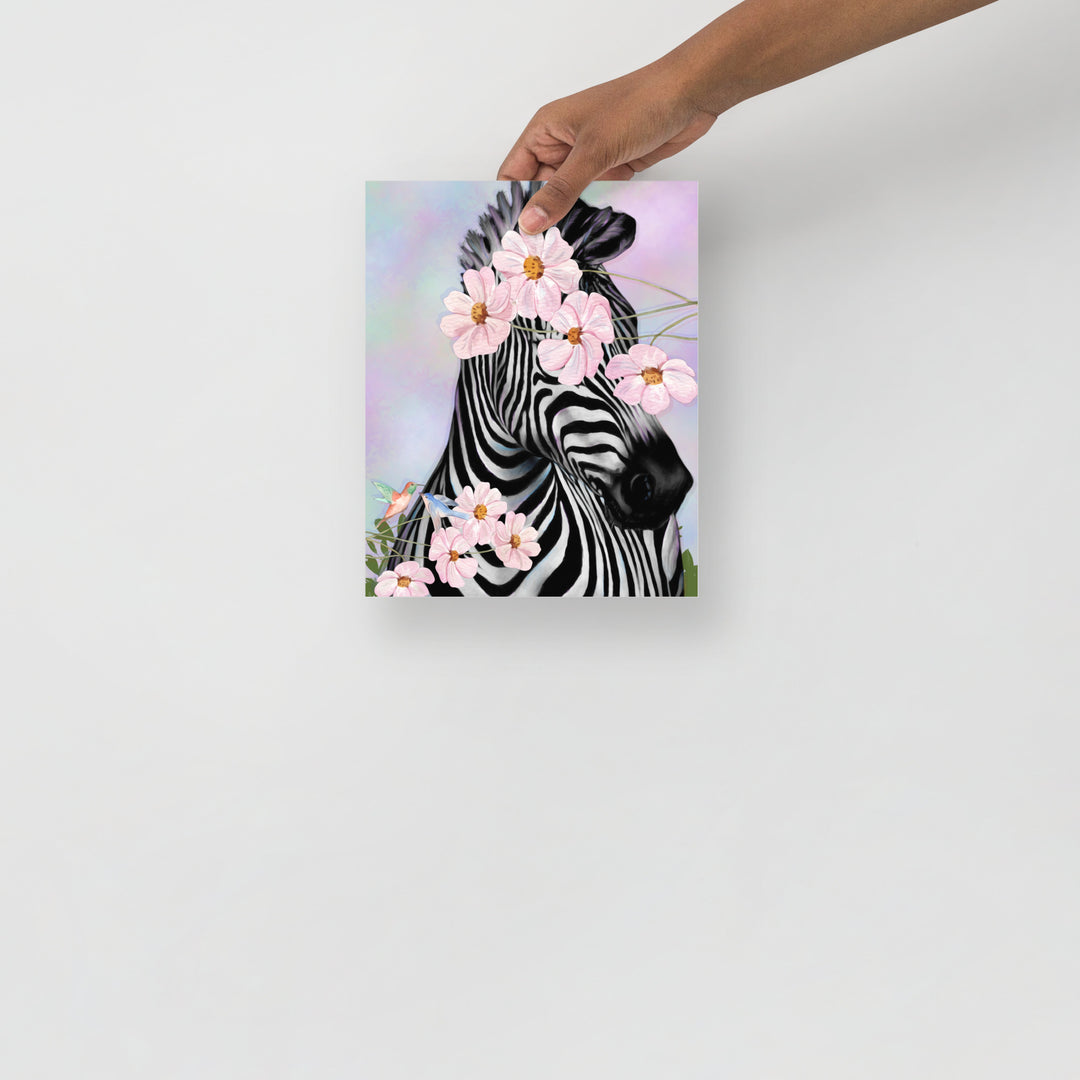 8x10 zebra print