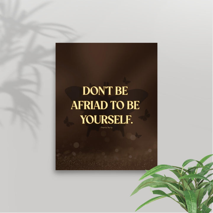 Poster with motivational quote &