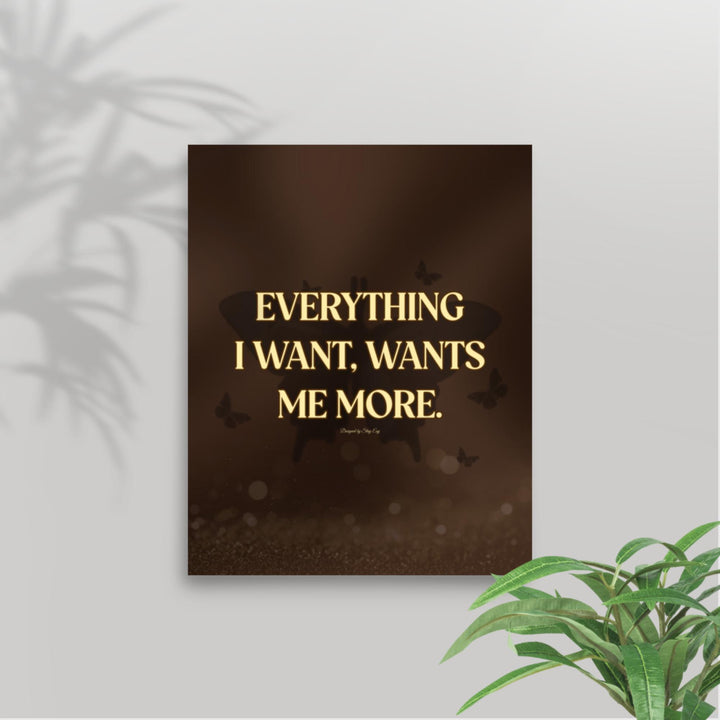 Motivational poster with &
