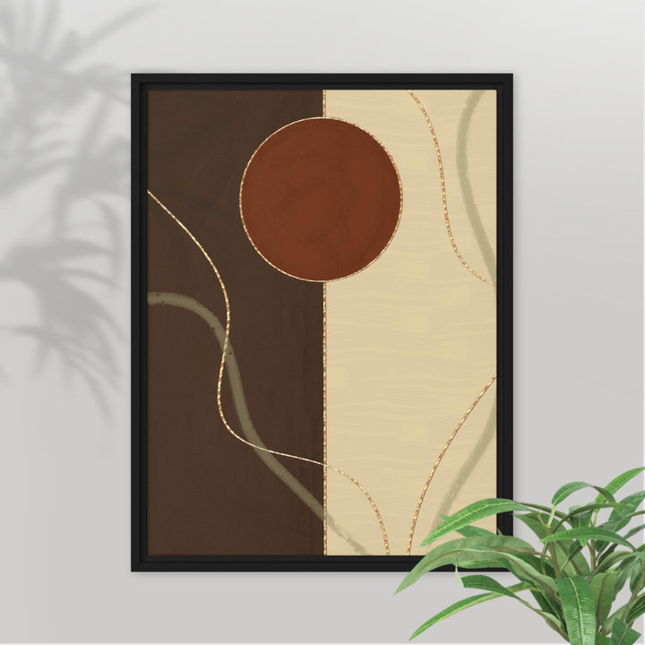 A Place Within - Abstract Framed Canvas Wall Art