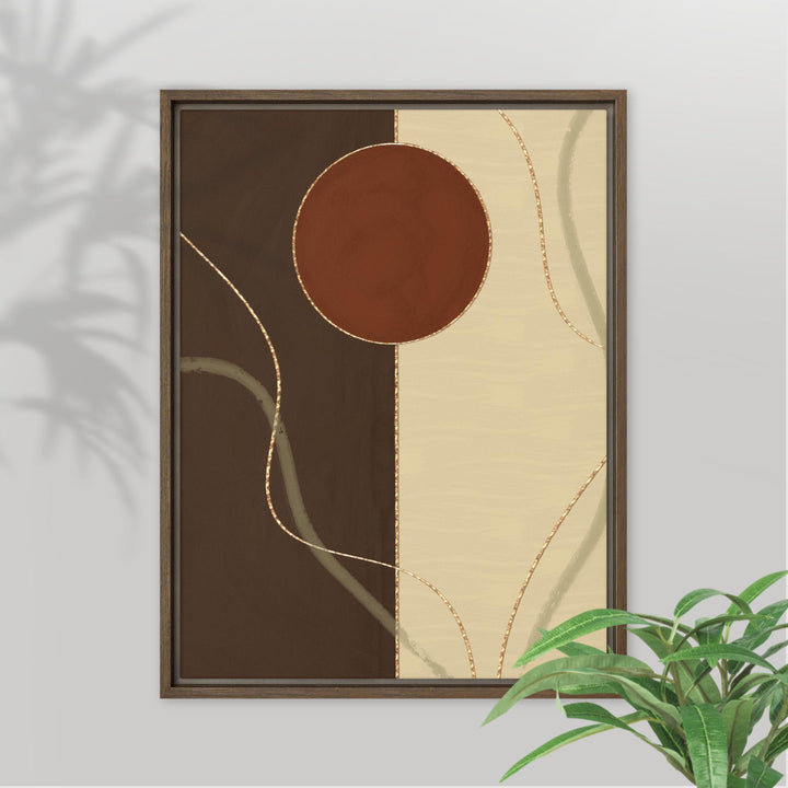 A Place Within - Abstract Framed Canvas Wall Art