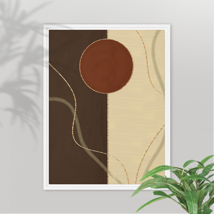 A Place Within - Abstract Framed Canvas Wall Art