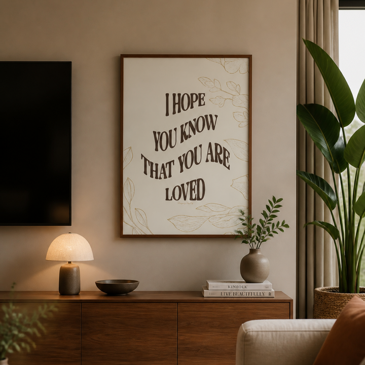 I Hope You Know That You Are Loved - Wall Art