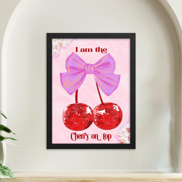  A stylish positive affirmation poster in a 12""x16"" black frame, inspiring self-love and motivation every day.
