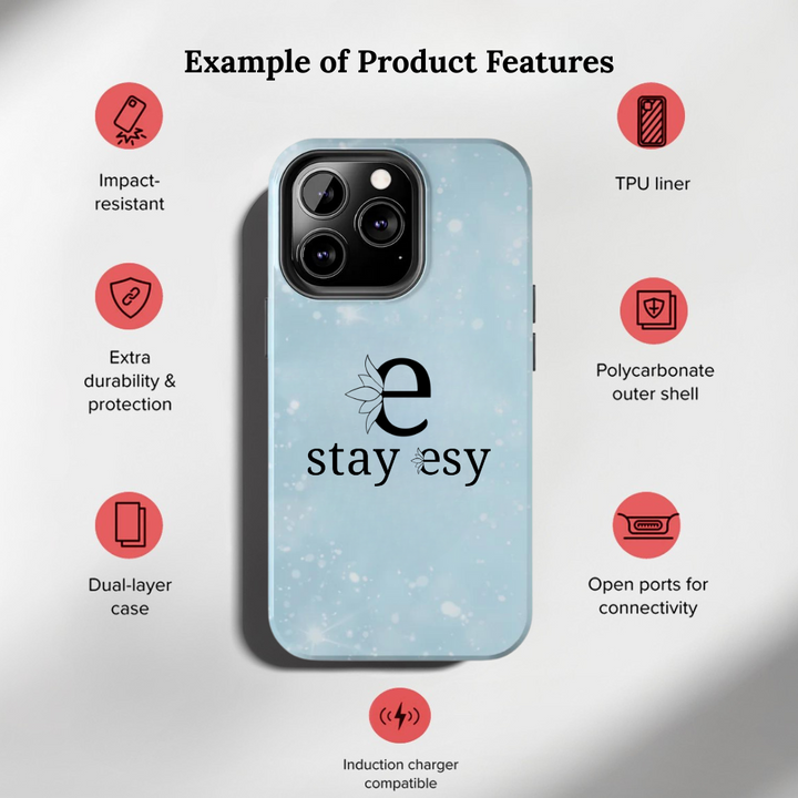 Phone case with &