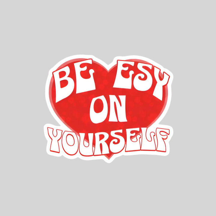 Heart shaped self love sticker