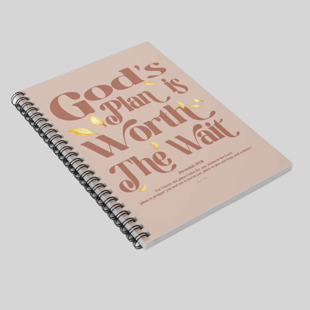 Notebooks for Mental Health, designed with a Bible verse cover for spiritual encouragement and personal reflection.
